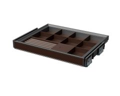 ALPHALUX Aiden Выдвижной лоток для бижутерии в базу 600 мм, 564х430х68 (ШхГхВ), экокожа, темно-коричневый