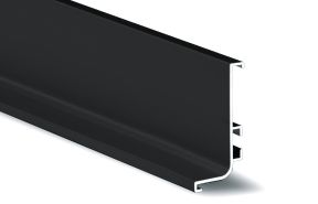 PFR Профиль фальш-ручка L-образн. ЧЕРНЫЙ АНОД.15024,(L=4100 мм)