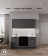 Кухня Антрацит 1,8м без столешницы
