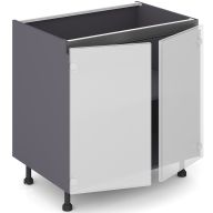 Тумба hi-tech 90 см 2 двери AL